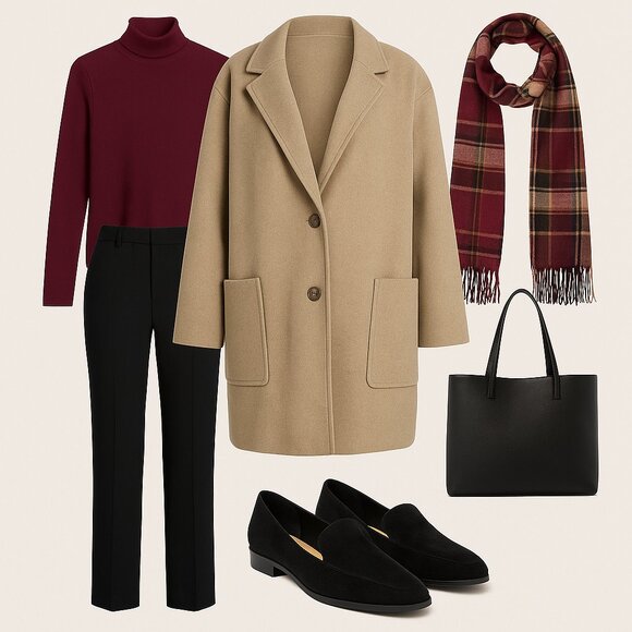 Simply Vera Vera Wang XXL Camel Coat – Elegant, Cozy & Timeless - Picture 1 of 12